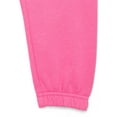 thumbnail image 3 of Wonder Nation Toddler Girls Fleece Jogger Pants, Sizes 2T-5T, 3 of 3