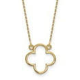 thumbnail image 3 of 14K Yellow Gold Small Quatrefoil Design Necklace, 3 of 3