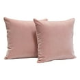 thumbnail image 2 of Diamond Sofa PILLOW16PN2PK 16 in. Square Accent Pillows, Blush Pink Velvet - Set of 2, 2 of 6