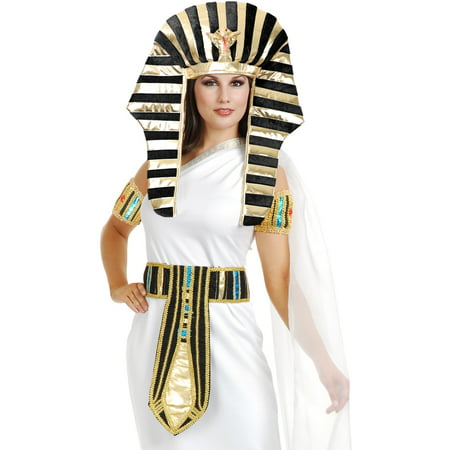 Gold And Black King Tut Pharaoh Egyptian Costume Headpiece Set