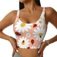 thumbnail image 1 of Balery Daisy and Ladybug Sujetadores deportivos con espalda cruzada para mujer, acolchados, sin costuras, de alto impacto, ideales para yoga, gimnasio, entrenamiento y fitness.-Small, 1 of 8
