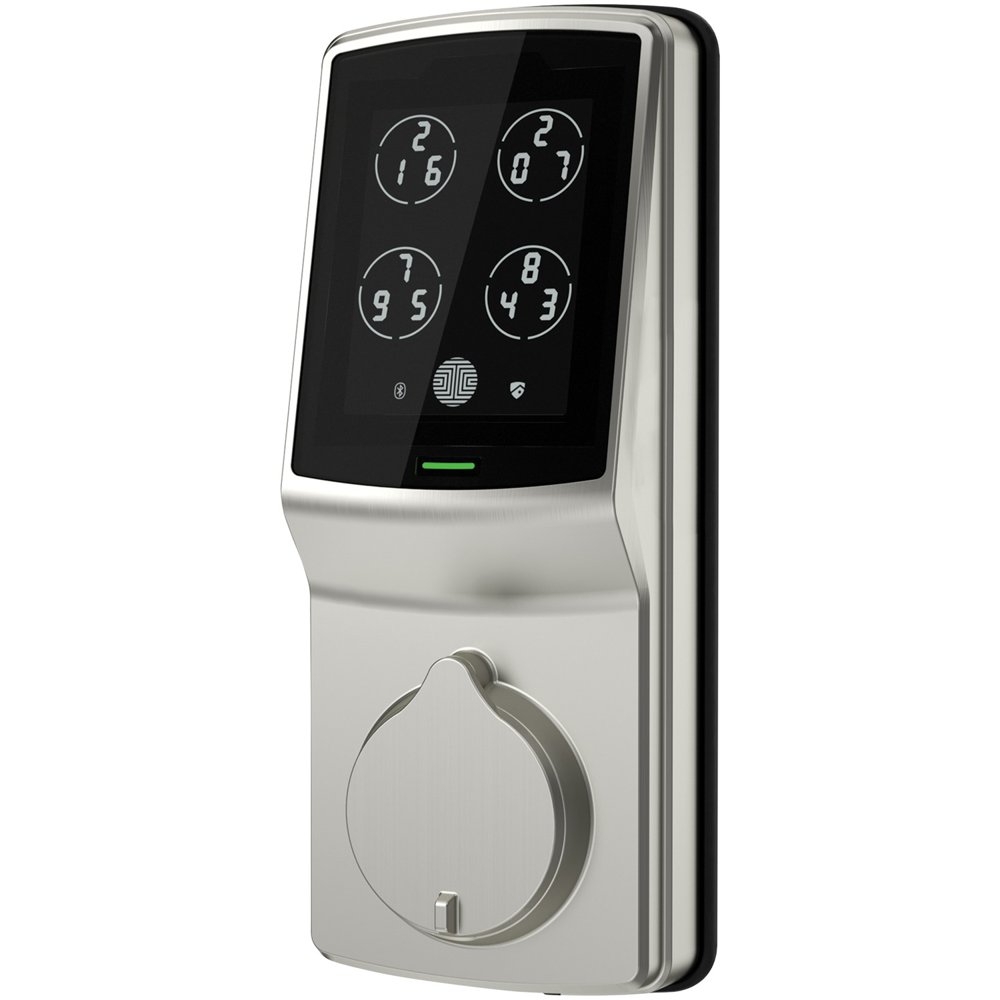 Secure Smart Deadbolt Door Lock with Touchscreen (Satin Nickel