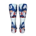 thumbnail image 6 of Kdxio Cute Gnomes in USA Funny Silky Novelty Funky Long Knee High Socks Soft 3D Print Cosplay Crazy Stockings for Men Women, 6 of 8