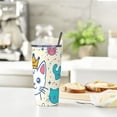 thumbnail image 6 of JRXY 20oz Car Tumbler with Straw Cute Colorful Cats 20oz, 6 of 7