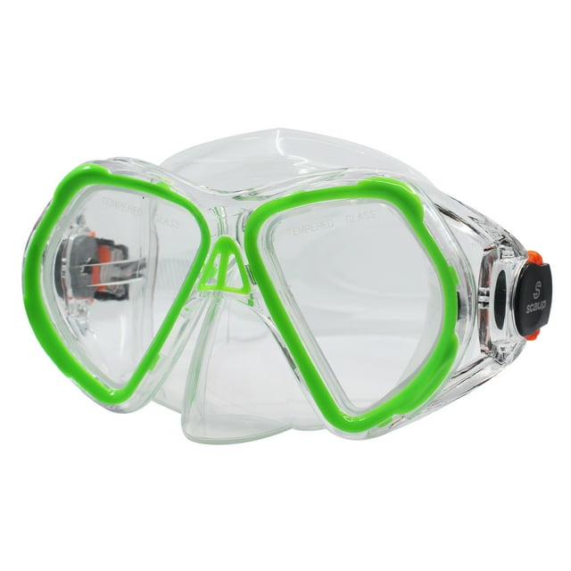 SCAUP ARUBA Masque de Plongée pour Enfants - Lunettes de Plongée Récréatives pour Enfants avec Verres Trempés