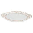 thumbnail image 4 of Masteelf White Oval Mirror Tray with Plastic Frame for Decor Elegant Jewelry Organizer and Serving Tray, 4 of 8