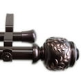 thumbnail image 2 of Frond 1" Double Curtain Rod 160-240 inch - Bronze, 2 of 2