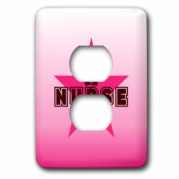 3dRose, Star Nurse, 2 plug outlet cover
