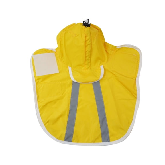 Greeniant Chubasquero de rayas reflectantes, impermeable, ligero, transpirable, pequeño, mediano, lavable, ropa impermeable, abrigo Ropa para mascotas amarillo 22