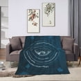 thumbnail image 6 of DouZhe Ultra-Soft Micro Fleece Lightweight Flannel Bed Blanket, Abstract Geometric World Map Print Cozy Warm Throw Blankets, 40"x30", 6 of 7