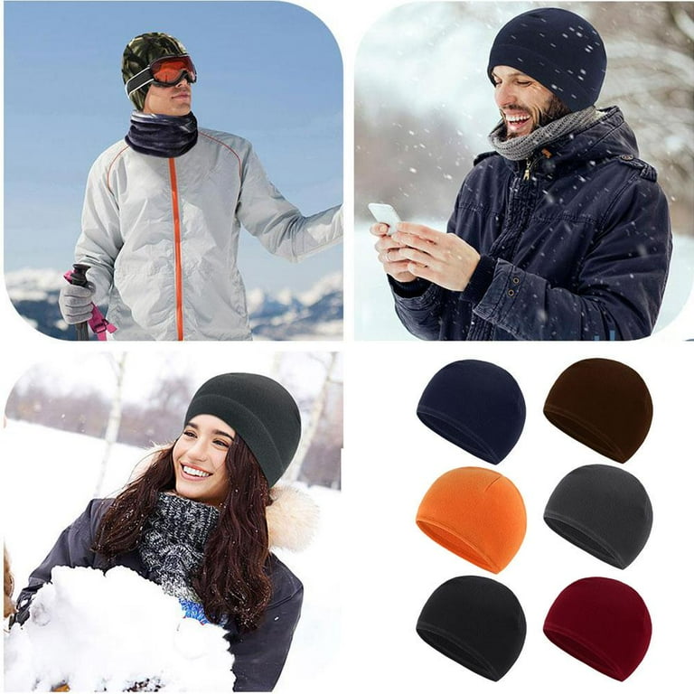 Snow Winter Running Beanie Winter Running Hat With Ponytail Hole Top