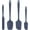 Midnight Blue, variant on U-Taste 600°F High Heat Resistant Silicone Spatula Set of 4, BPA-Free Food Grade Kitchen Cooking Baking Mixing One Piece Seamless Flexible Rubber Scraper for Nonstick Cookware (Black)