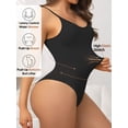 thumbnail image 4 of Athlemo Women Workout Romper Yoga Ribbed Square Neck One Piece Seamless Tank Top Bodysuit, 4 of 8