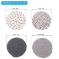 thumbnail image 2 of Uxcell 4.3" OD Heat-Resistant Cotton Woven Absorbent Coaster for Home Bar Kitchen Lab, 4 Colors 8Pcs, 2 of 5