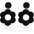 thumbnail image 1 of Acrylic 60s 70s Flower Dangle Earrings Daisy Drop Earrings Colorful Floral Earrings, 1 of 4
