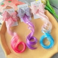 thumbnail image 3 of HLONK Extensions de Cheveux pour Enfants avec Pinces à Cheveux Extension de Cheveux Tressée pour Filles Extension de Perruque 4 Pcs, 3 of 6