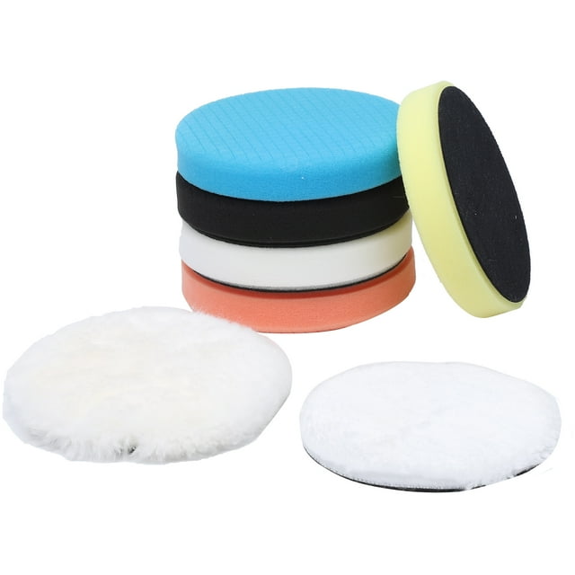 Buffing Polishing Pads 7Pcs 6 Inch Face For 150mm Backing Plate