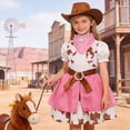 thumbnail image 4 of HCNTES Kids Western Cowgirl Costume Cowgirl Suit for Girls Dress Up Party Halloween Play Party For Kids 3 10 Years, 4 of 7