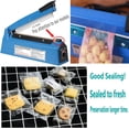thumbnail image 4 of 200mm Heat Sealer Plastic Bag Sealer Impulse Sealer Blue Vacuum Food Sealer Bag Packing Machine For Pp And Pe Plastic Bag Sealer For Kraft Paper Bags,, 4 of 6