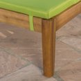 thumbnail image 6 of Mavis Outdoor Chaise Lounge With Cushion, Set of 4, Teak Finish, Green, 6 of 6