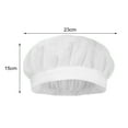 thumbnail image 5 of Yesbay Chef Hat Kitchen Hat Hotel Restaurant Cook Cap Good Breathability Hollow Mesh Waiter Chef Work Cap Workshop Factory Hat, 5 of 7
