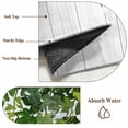 thumbnail image 3 of Dark Green Leaf Bathroom Rug Washable 2x3 Entryway Rug Non Slip Spring Watercolor Plant Wooden Grain Front Door Mat Low Pile Indoor Doormat Throw Floor Carpet for Kitchen Bedroom Entrance, 3 of 8