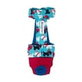 thumbnail image 1 of Barkertime Holiday Doggie on Red Escape-Proof Premium Waterproof Dog Diaper Overall - Made in USA, 1 of 6