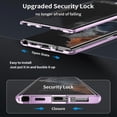thumbnail image 2 of Funda magnética para Samsung S24 Ultra/S24 Plus/S24, parachoques de metal de vidrio templado de doble cara con Saf, 2 of 5