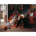 thumbnail image 2 of Almeida Júnior 18x15 Gold Ornate Wood Frame and Double Matted Museum Art Print Titled - Scene of Adolfo Pinto's Family, 2 of 4