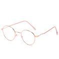 thumbnail image 1 of CAROOTU Metal Round Frame Blue Light Color Changing Flat Glasses Fashion Simple, 1 of 6