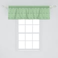 thumbnail image 2 of Ambesonne Bicycle Window Valance, Rhythmic Motifs of Bikes, 42" x 18", Pale Green Dark Lavender, 2 of 3