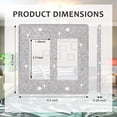 thumbnail image 2 of Wall Plate Light Switch Cover or Outlet Cover, Standard Size 4.50" x 4.57", Silver Rhinestones Bling Double Light Switch Plate for Electrical Outlet for Bedroom Accessories Home Decor, 2 of 7