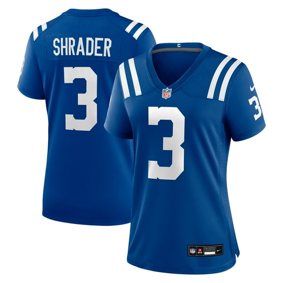 Women's Nike Spencer Shrader Royal Indianapolis Colts Team Game Jersey