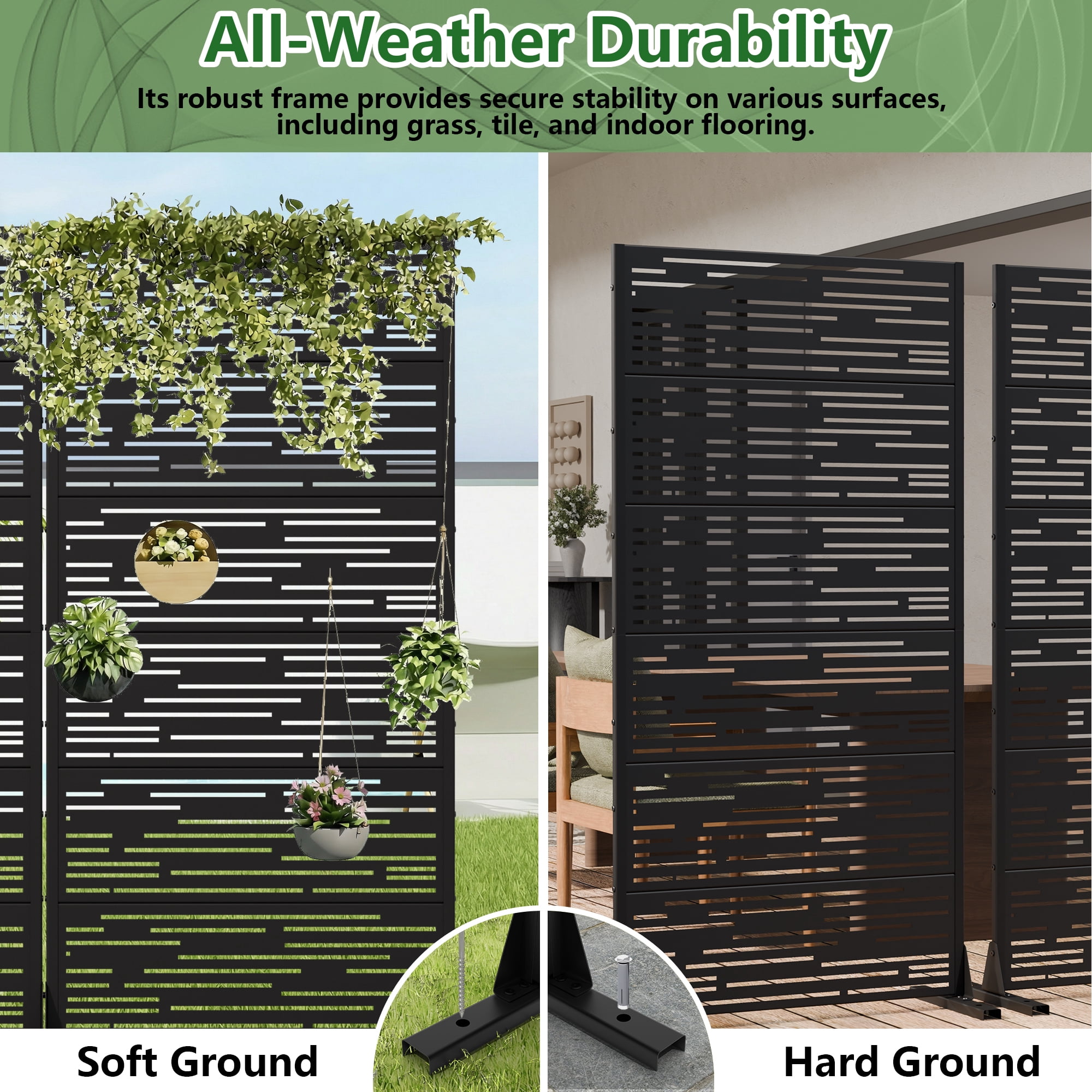 Metal Privacy Screen Panel Pattern