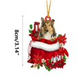 thumbnail image 5 of AuroraX Christmas Decorations Cute Red Christmas Tree , Mini Hanging Dog Ornaments , Bedroom Christmas Tree Home Decor, 5 of 5