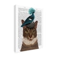thumbnail image 2 of Trademark Fine Art 'Cat With Nest And Blue Bird' Canvas Art by Fab Funky, 2 of 3