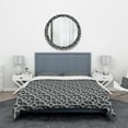 thumbnail image 2 of Designart 'Squares Pattern' Scandinavian Duvet Cover Set, 2 of 4