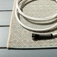 thumbnail image 3 of SAFAVIEH Courtyard Naomi Geometric Indoor/Outdoor Area Rug, Beige/Aqua, 5'3" x 5'3" Square, 3 of 7