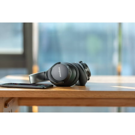 Anker - Soundcore Life 2 Wireless Noise Cancelling Over-the-Ear Headphones - Black