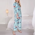 thumbnail image 3 of Balery Sailboats Anchors Conjunto de Pijama con Estampado para Mujer, Conjunto de Dos Piezas con Manga Larga, Ropa de Dormir Suave con Bolsillos, Pijamas Cómodos-Large, 3 of 7