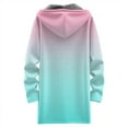 thumbnail image 5 of idosla Long Fleece Hoodies for Women Zip Up Hoodie Trendy Casual Oversized Tunic Sweatshirts Fall Winter Jacket Coat Outerwear (Mint Green, 3XL), 5 of 5