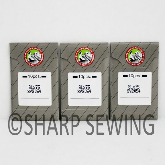 Teamwork 30 ORGAN BALL POINT NEEDLES for SINGER 14U SERGER (OVERLOCK ) #14BP  SYS# 2054,