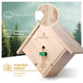 thumbnail image 2 of Wildlife Herz I Hummelhotel for Hanging - Including Bumblebee Lure + Nesting Material, Nesting aid for bumblebees Made of Weatherproof Solid Wood, Bumblebee House, Insect Hotel for The Garden, 2 of 6
