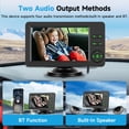 thumbnail image 4 of Podofo 4.3 inch Rear Seat Baby Monitor with HD 720P Infrared Night Vision Wide-Angle Lens TN Screen Camera with Bluetooth Music, 4 of 10