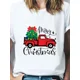 thumbnail image 1 of Ropa con estampado de Feliz Navidad de Año Nuevo para mujer, camisetas de estilo informal con estampado de ciervo de Navidad lindo, moda, 1 of 5