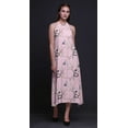 thumbnail image 3 of Bimba Bird Women Printed Backless Long Halter Neck Beachwear RayonDress-Medium, 3 of 6
