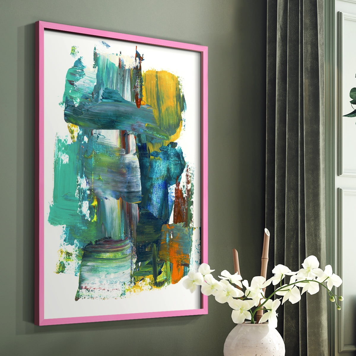 Abstract I in Paper Solid Wood 8 x 10 Framed Print