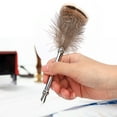 thumbnail image 1 of Feather Pen, Student Gift With Cute Feather Decor Feather Pen Set, Calligraphic For Kids, Students Type 2, 1 of 8