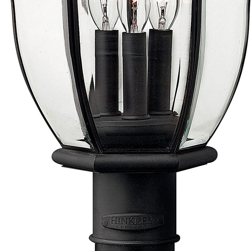 3 Light Large Outdoor Post Top or Pier Mount Lantern Traditional-Glam Style 14 inch Wide By 22.25 inch High-Copper Bronze Finish Bailey Street Home