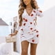 thumbnail image 1 of ICHUANYI Liquidación Vestido sexy de manga larga con cuello en V cruzado y estampado para mujer ICHUANYI WER202308245625, 1 of 9